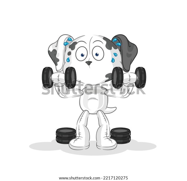 the dalmatian dog weight training illustration.\
character vector