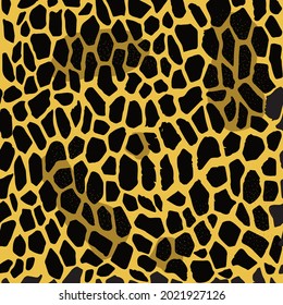 Dalmatian or giraffe pattern design funny drawing seamless pattern. animal skin design Jaguar, cheetah, panther fur. Poster or t-shirt textile graphic design wallpaper, wrapping paper.