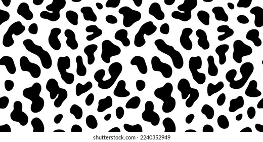 El patrón dálmata pintado a mano sin costura. El animal leopardo desfiló un fondo interminable. Textura de grunge orgánico vectorial estilizada.