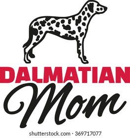 Dalmatian Mom with dog silhouette