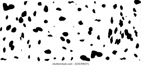 Dalmatian Motifs Pattern. Animal Print-Series. Vector Illustration 