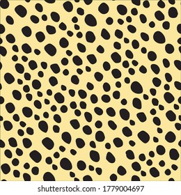 Dalmatian Mud Texture. Black Water Dot. Dirty Dirt. Vector Color. Isolated Ink Cheetah Inkblot. Seamless Fur Monochrome. Animal Polka. African Polka Blob. Beige Animal Circle. Polkadot Dots Pattern