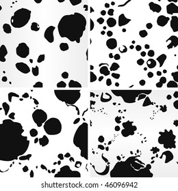 Dalmatian, seamless animal patterns