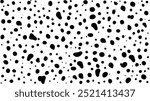 Dalmatian spots background big black dots