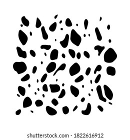 Dalmatian spots pattern as vector background