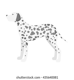 Dalmatian vector illustration icon in cartoon design