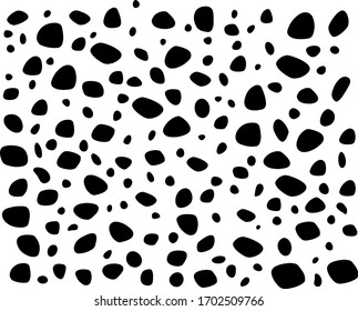 Dalmation pattern, black and white, dogs pattern svg