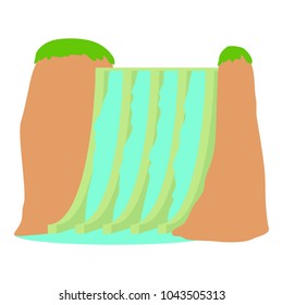 Dam icon. Cartoon illustration of dam vector icon for web