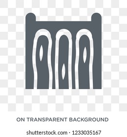 Dam icon. Dam design concept from Ecology collection. Simple element vector illustration on transparent background.