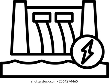 Dam Icon Element For Design