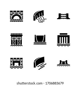 dam icon or logo isolated sign symbol vector illustration - Collection of high quality black style vector icons
