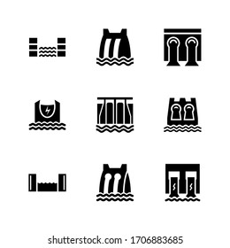 dam icon or logo isolated sign symbol vector illustration - Collection of high quality black style vector icons
