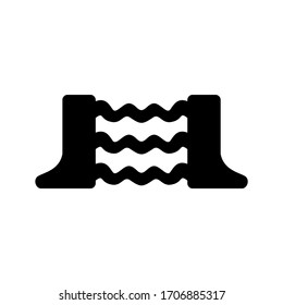 dam icon or logo isolated sign symbol vector illustration - high quality black style vector icons
