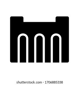 Icono de presa o logotipo símbolo de signo aislado Ilustración vectorial - Iconos vectoriales de estilo negro de alta calidad
