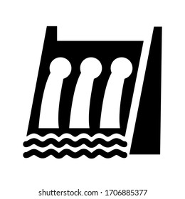 dam icon or logo isolated sign symbol vector illustration - high quality black style vector icons
