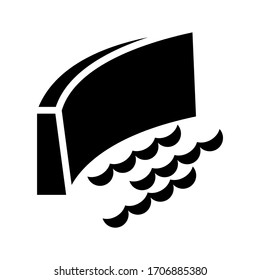 dam icon or logo isolated sign symbol vector illustration - high quality black style vector icons
