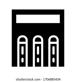 dam icon or logo isolated sign symbol vector illustration - high quality black style vector icons
