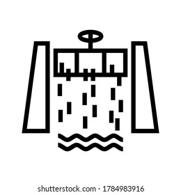 dam icon or logo isolated sign symbol vector illustration - high quality black style vector icons
