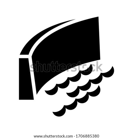 dam icon or logo isolated sign symbol vector illustration - high quality black style vector icons
