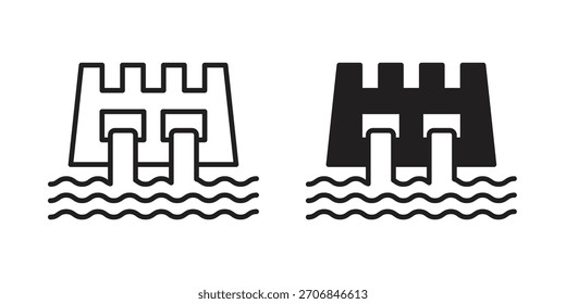 Símbolo del icono de la presa para el logotipo, el Web, los diseños del App.