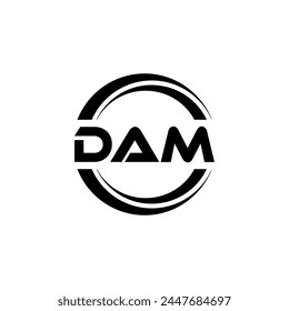 DAM Letter Logo Design, Inspiration for a Unique Identity. Modern Elegance and Creative Design. Watermark Your Success with the Striking this Logo.