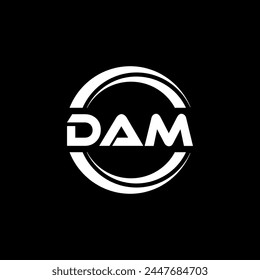 DAM Letter Logo Design, Inspiration for a Unique Identity. Modern Elegance and Creative Design. Watermark Your Success with the Striking this Logo.