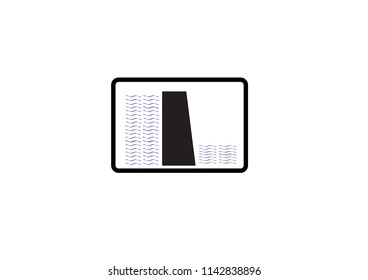 Dam logo concept,Dam icon vector isolated on white background for your web and mobile app design,designs of dam illustration