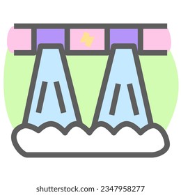 The dam power icon depicts a dam with flowing water and turbines. It symbolizes hydroelectric energy generation, sustainability