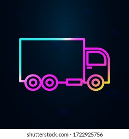 Dam truck nolan icon. Simple thin line, outline vector of consruction machinery icons for ui and ux, website or mobile application
