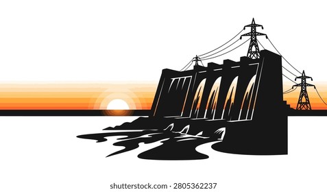 Dam water control facility structure