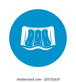 Dam water icon. 