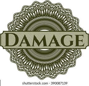 Damage abstract linear rosette