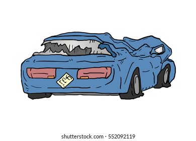 Damage car
