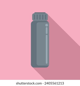 Schadensflasche Symbol flach Vektorgrafik. Färben von Haaren. Trend Lady-Becken