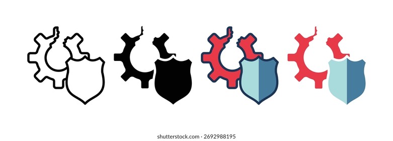 coleção de estilos múltiplos de controle de danos