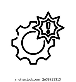 Damage Icon Line Vector Illustration