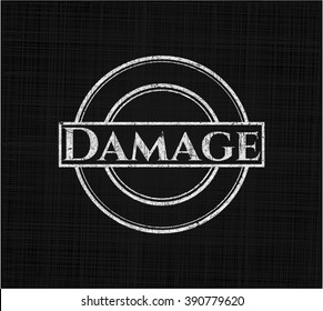 Damage on chalkboard
