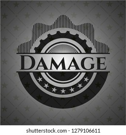 Damage realistic black emblem