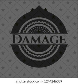 Damage realistic dark emblem