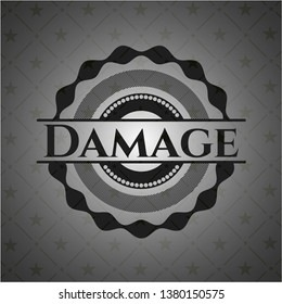 Damage realistic dark emblem