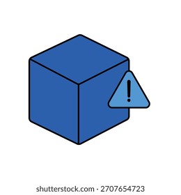 Dibujo de línea de trazo editable de contorno de icono de informe de daños.