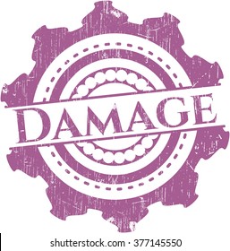 Damage rubber grunge texture seal