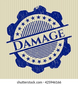 Damage rubber stamp