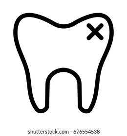 damage teeth icon