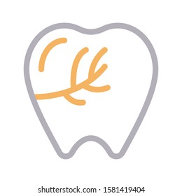 damage vector color line icon 