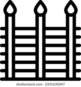 ilustración del vector de daño en un fondo transparente. Símbolos de calidad premium. Icono vectorial de trazo para el concepto y diseño gráfico.