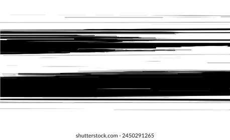 Damaged black and white background. Vector illustration. Distressed overlay texture. Elegant black background