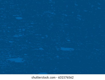 Damaged blue background. The texture of the worn surface. Grunge. Vector illustration.