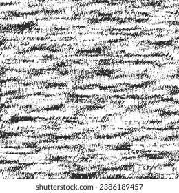 Damaged cotton terry cloth, white with black streaks. Grunge fabric background. Seamless pattern. Abstract vector.