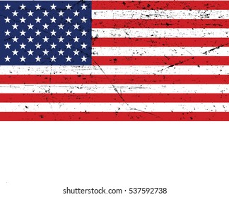 Damaged Flag of United States